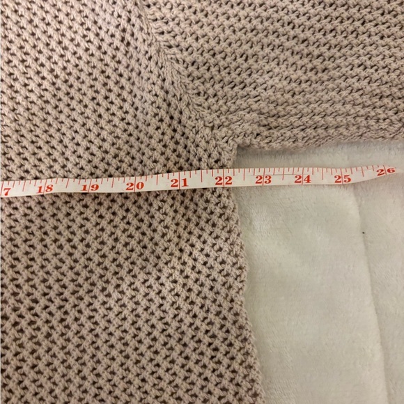 Christopher & Banks Cream Cardigan with Ribbed Knit and Tie-Front - Picture 4 of 8